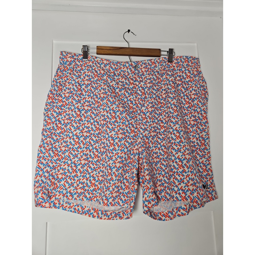 Solid & Striped Men's XXL Abstract Geometric Swim‎ Trunks